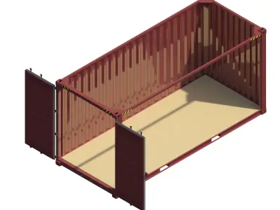 Autodesk Revit 2016 Shipping Container 20 Foot High Cube 3D model