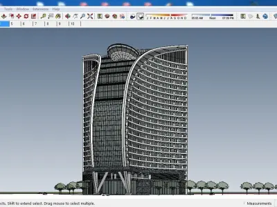 Sketchup Hotel G2 3D model