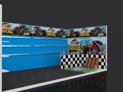 Monster Truck Mechanism 3D model