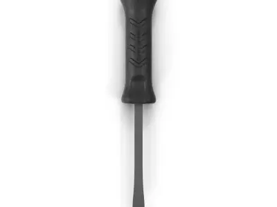 SO Straight Striking Prybar 12in MPBS12A Low-poly 3D model