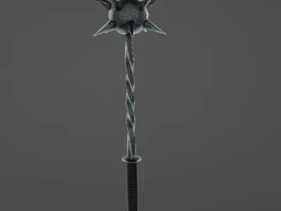 Medieval mace  Low-poly 3D model