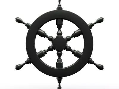 Ships Wheel 3D model