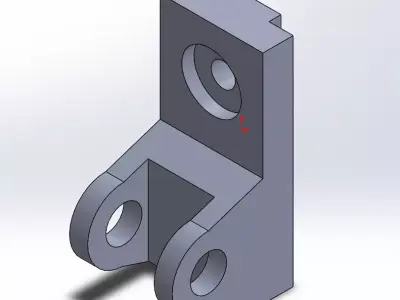 Heavy Duty Angle Pivot Bracket Support 3D model