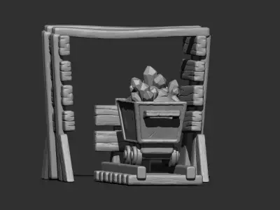 3D Printing Mine Props 3D print model