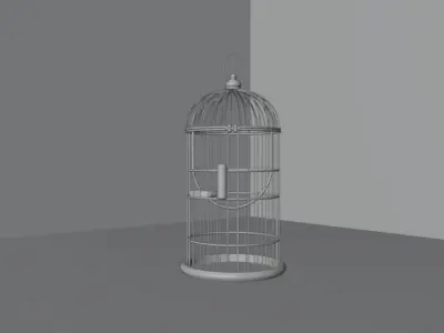 Bird Cage 001 3D model