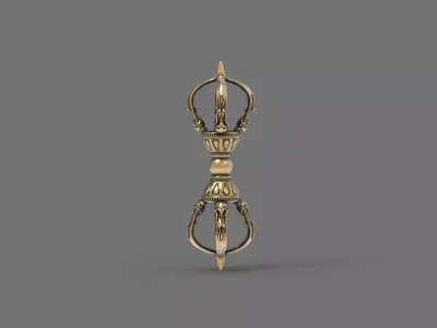 A Tibetan vajra Dorje 3D print model