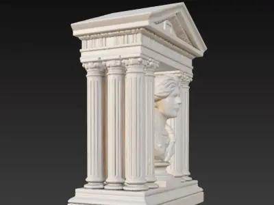 Ancient Greek Wall Relief Decor Series 3 3D print model