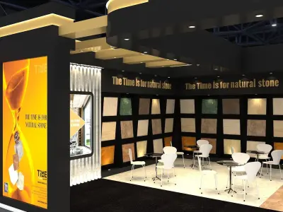 Exhibition Stand Stall Two Side Open 9X7 3D model purchase