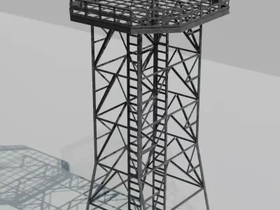 radio tower 3D model purchase