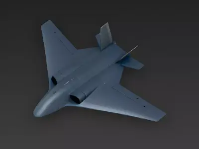 Stealth Combat Drone UCAV 3D Model Low-poly 3D model