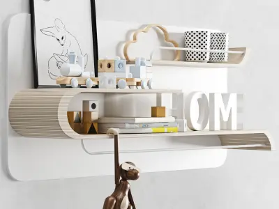 SHELF RAFA KIDS 3D model
