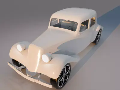 Vintage Classic Car 3D Model High Detail Vehicle 3D model