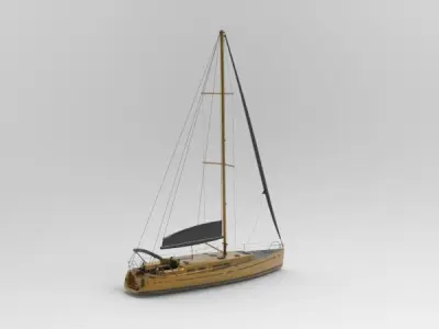Sailing boat 3D model order