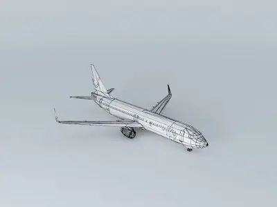 swiss fly 737 800 Free 3D model
