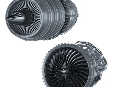 Engine jet  3D model