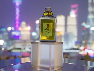 perfume bottle 3d ex 1million  3D model