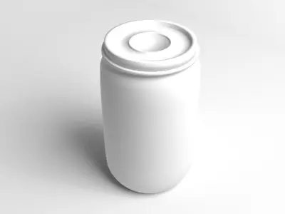 Barrel Plastic 1 3D model