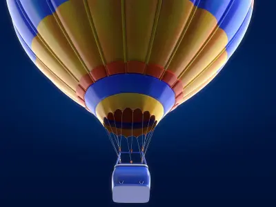 Air balloon 3D model buy