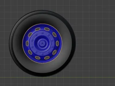 Wheels Chasis Bus or Coach Mercedez Benz 3D model