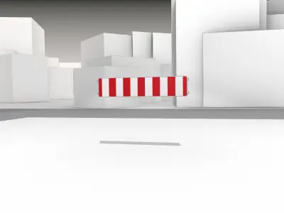 Construction Barrier Version 2 600-33 250x1200mm 3D model
