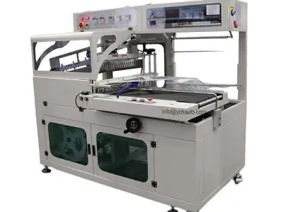 Automatic Shrink Wrapping Packing Machine with Plastic Film 3D model