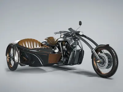 Bike Steampunk 3D model