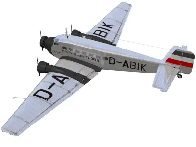 Junkers Ju52 3D model purchase