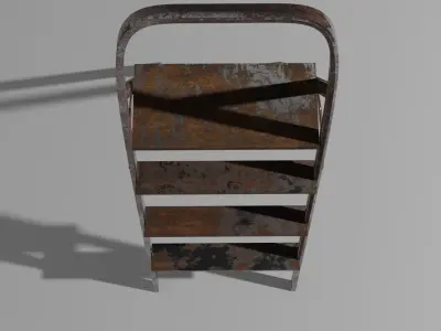 Dirty Old Rusted Ladder Free 3D model