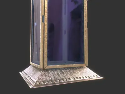 Moroccan Style Lamp Low-poly 3D model