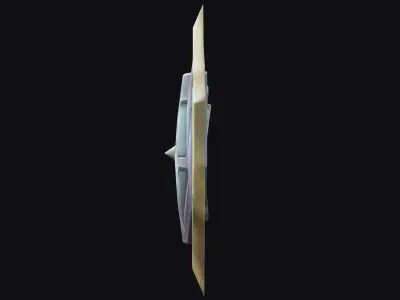 Shield Armor Defense Weapon Cartoon Medieval Melee Board Low-poly 3D model