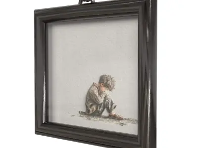 Illustrated wall art frame - Part 10 3D model
