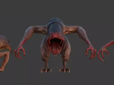 Creature Free low-poly 3D model purchase