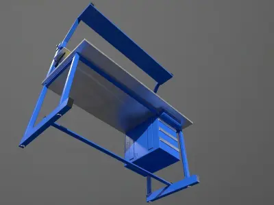 Workbench Low-poly 3D model get