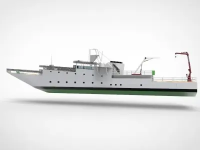 research ship type Y  3D model