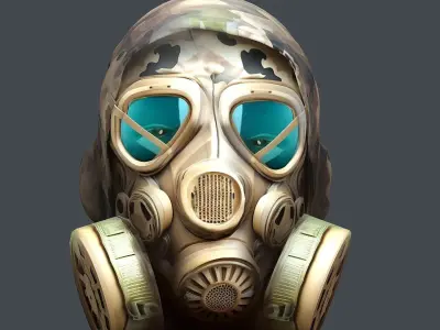Helmet 3d model military combat Military scifi Low-poly 3D model buy