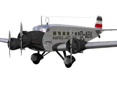 Junkers Ju52 3D model purchase