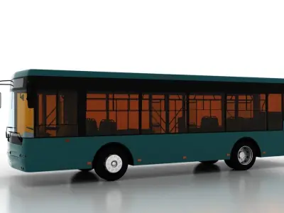 Bus Bogdan A60110 Low-poly 3D model