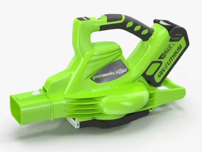 Leaf Blower Blow Tool DigiPro G-MAX 40V GreenWorks Low-poly 3D model