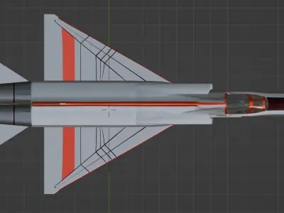 Jet J-8 Free 3D model