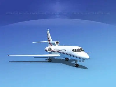 Dassault Falcon 900 V10 3D model