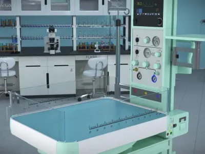 Pediatric Thermal Stabilization Unit 3D model