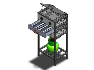Toaster Cake Balok 3D model