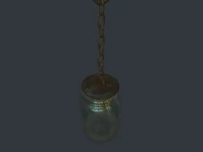 Bees Jar Animated 1 Low-poly 3D model