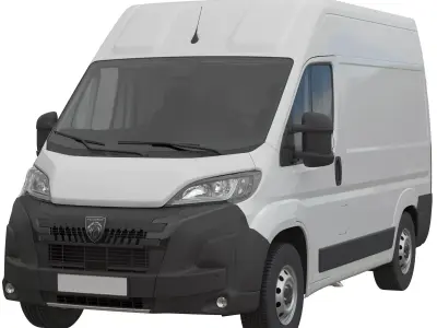 2024 Peugeot BOXER  L1H2 Detailed interior 3D model