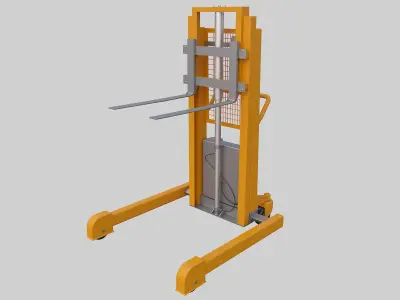 Forklifts and mobile cranes 3D model