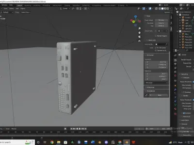 Dell desktop optiplex 3080 Low-poly 3D model