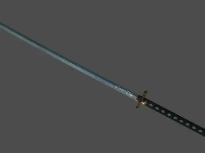 Muichiro Tokito Hashira Nichirin Kimetsu no Yaiba - Demon Slayer 3D model