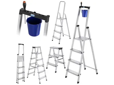 Step ladders set KRAUSE 3D model
