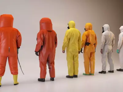 Protective Suit Workers Collection 3D model