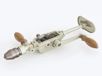 Hand drill 01 3D model